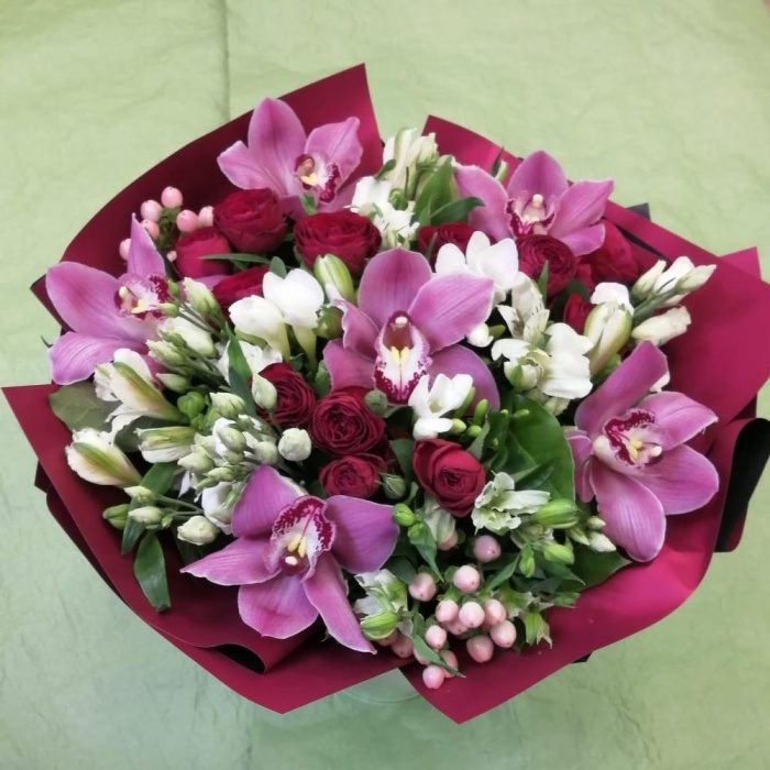 Букет «Орхидеи и фрезии», фото 5